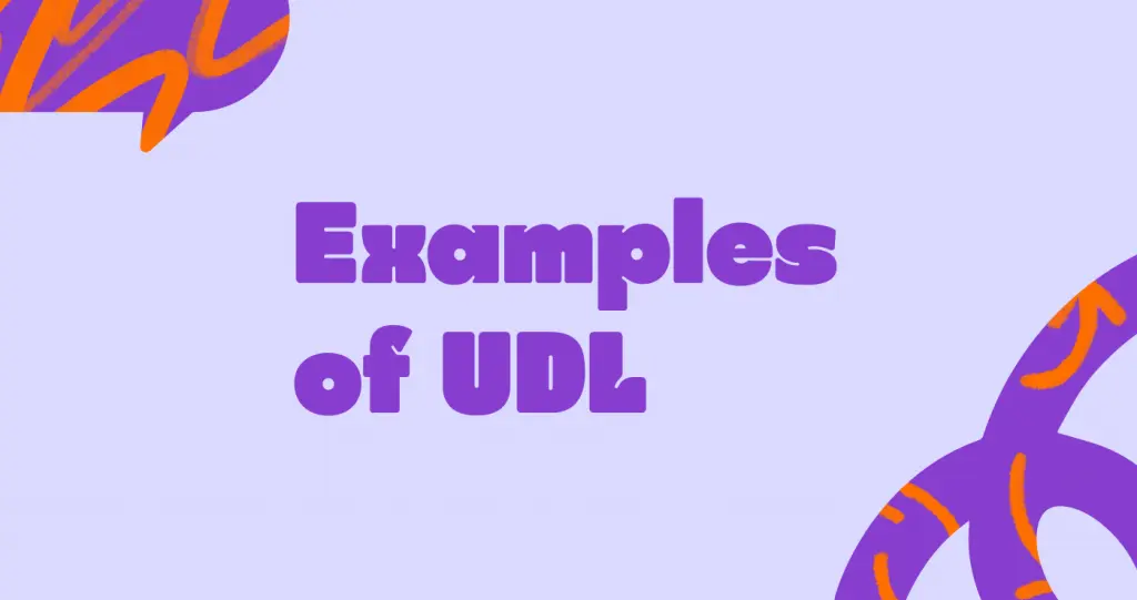 example of  udl